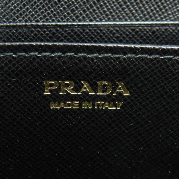 PRADA Black Leather Saffiano Wallet - Picture 5 of 11